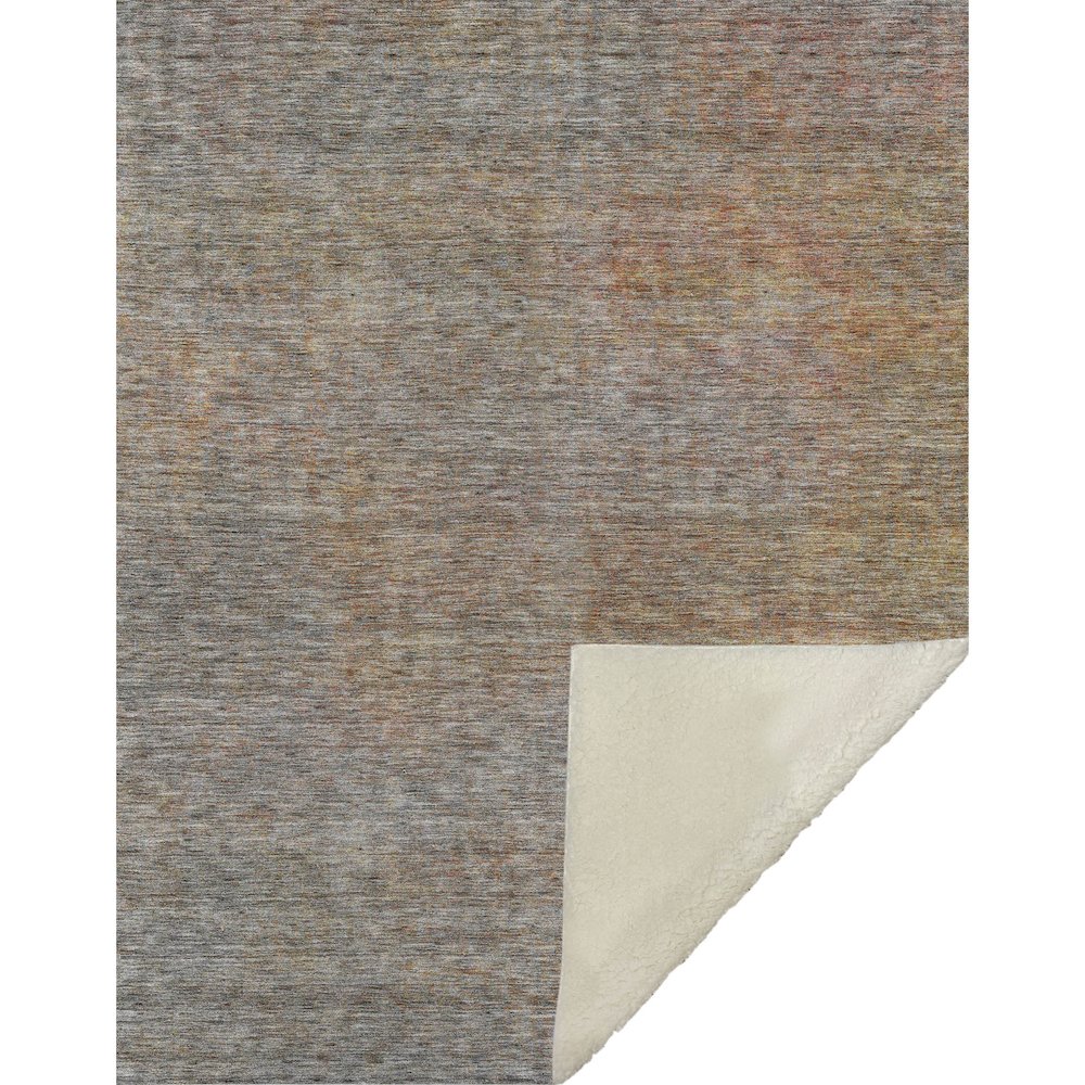 Premium Machine Washable ASB843 Gray 50" x 70" Sherpa Throw Blanket. Picture 1