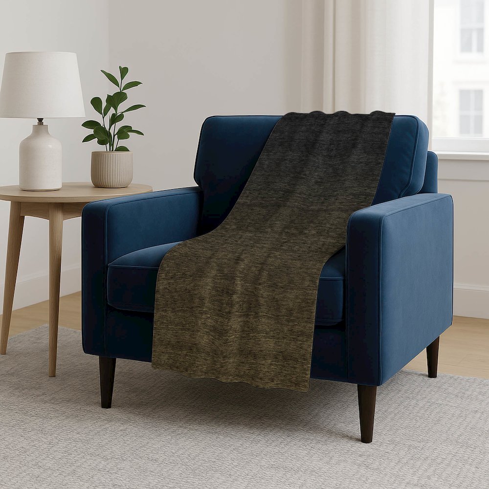 Premium Machine Washable ASB844 Chocolate 50" x 70" Sherpa Throw Blanket. Picture 5