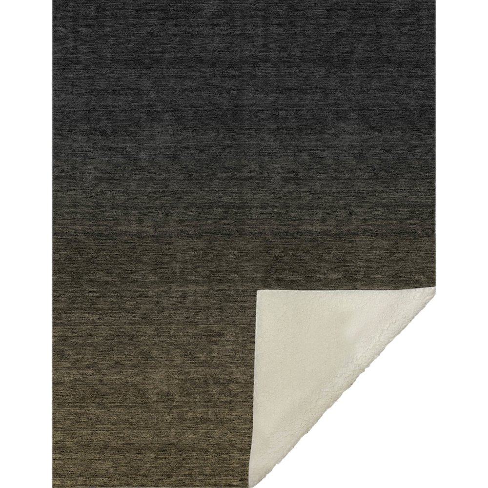 Premium Machine Washable ASB844 Chocolate 50" x 70" Sherpa Throw Blanket. Picture 1