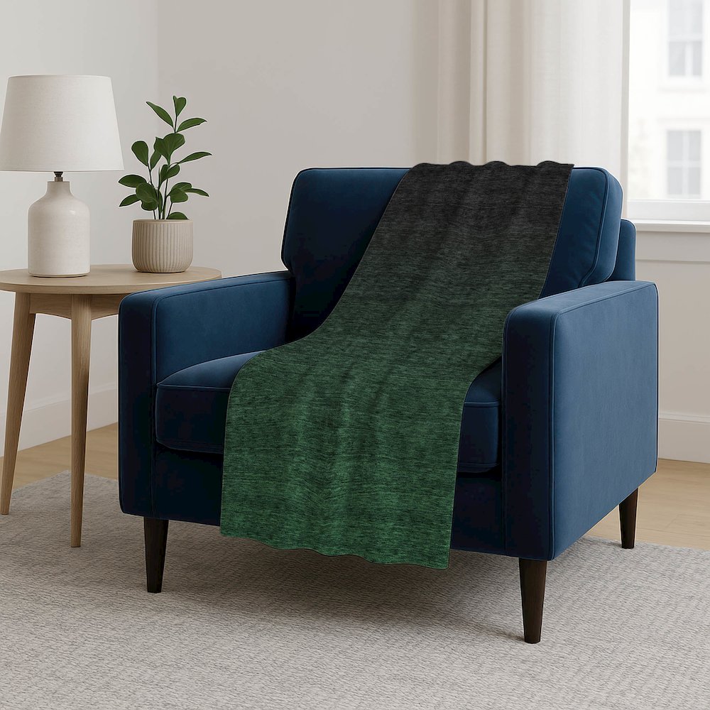 Premium Machine Washable ASB844 Emerald 50" x 70" Sherpa Throw Blanket. Picture 5