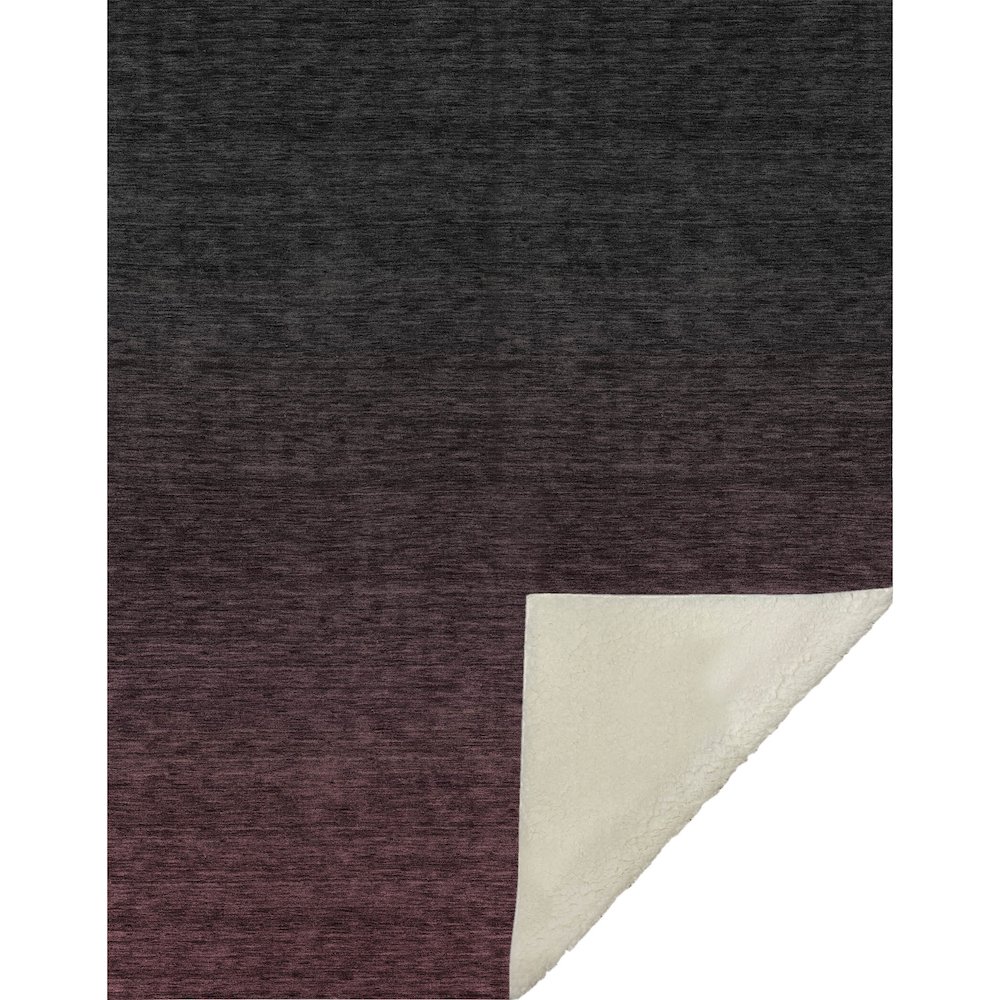 Premium Machine Washable ASB844 Merlot 50" x 70" Sherpa Throw Blanket. Picture 1
