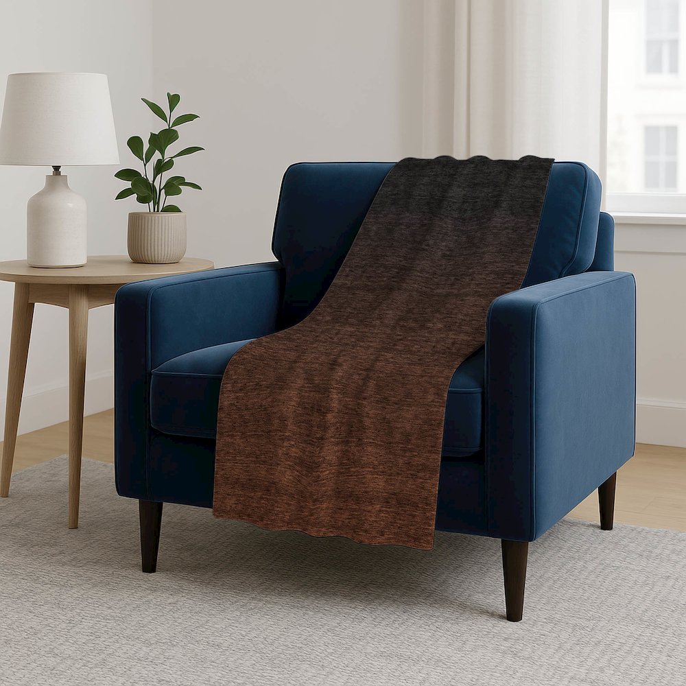 Premium Machine Washable ASB844 Paprika 50" x 70" Sherpa Throw Blanket. Picture 5