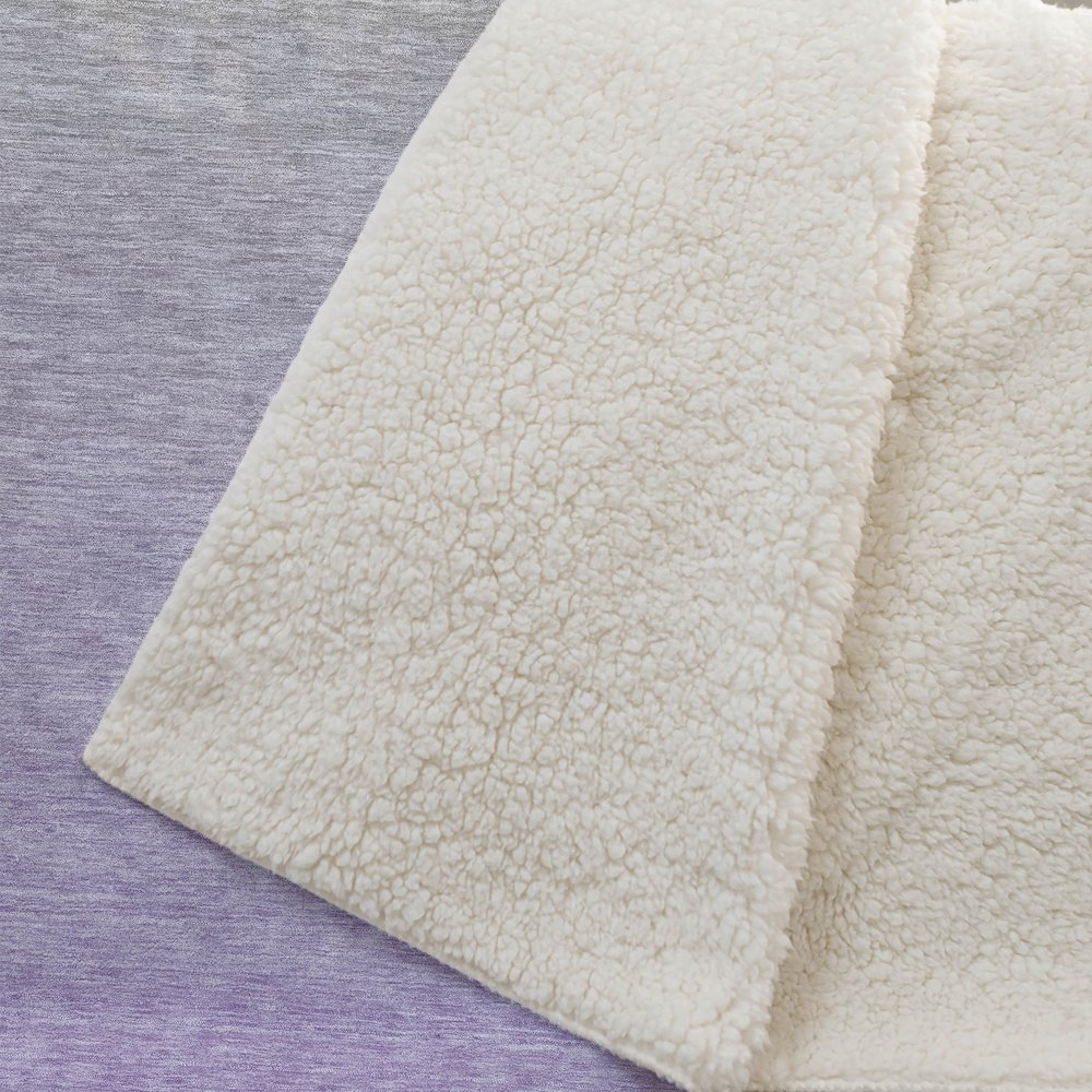 Premium Machine Washable ASB845 Aloe 50" x 70" Sherpa Throw Blanket. Picture 2