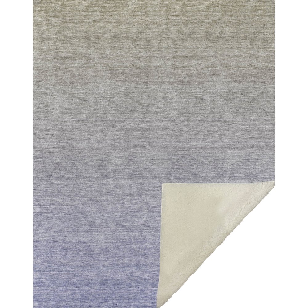 Premium Machine Washable ASB845 Beige 50" x 70" Sherpa Throw Blanket. Picture 1