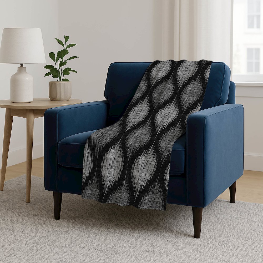 Premium Machine Washable ASB848 Black 50" x 70" Sherpa Throw Blanket. Picture 5
