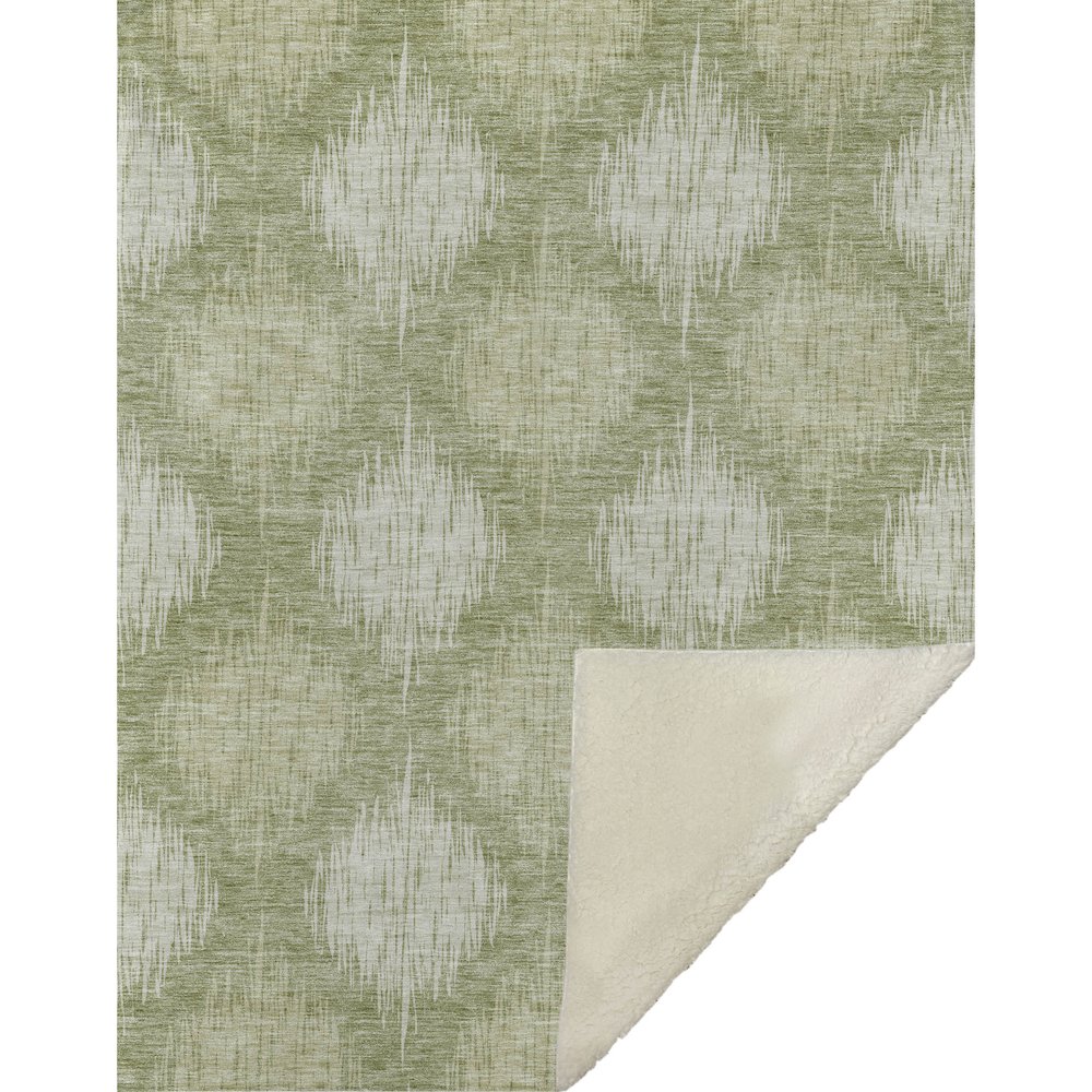 Premium Machine Washable ASB849 Aloe 50" x 70" Sherpa Throw Blanket. Picture 1