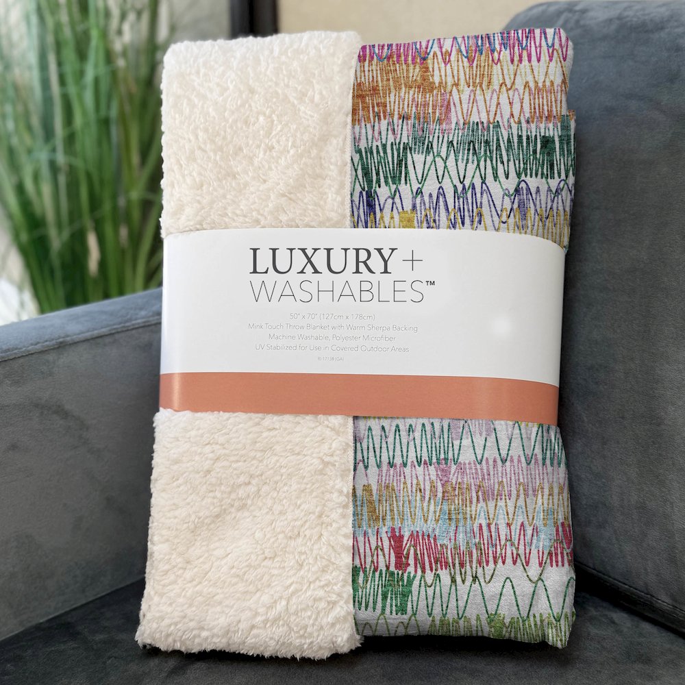 Premium Machine Washable ASB850 Green 50" x 70" Sherpa Throw Blanket. Picture 3