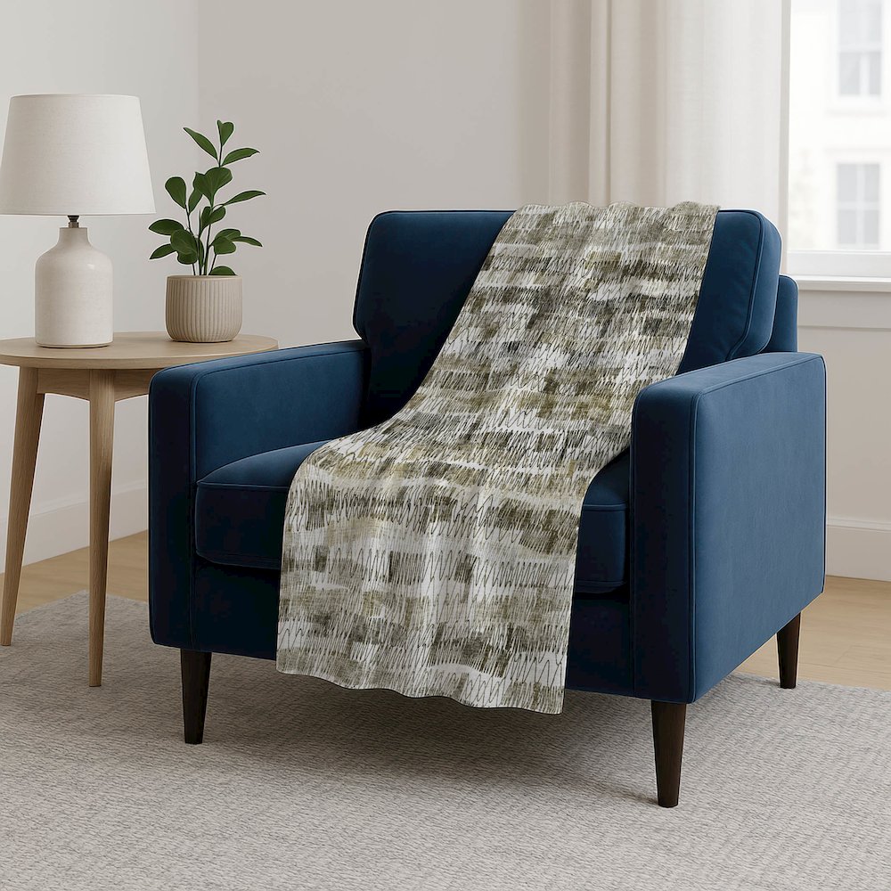Premium Machine Washable ASB850 Taupe 50" x 70" Sherpa Throw Blanket. Picture 5