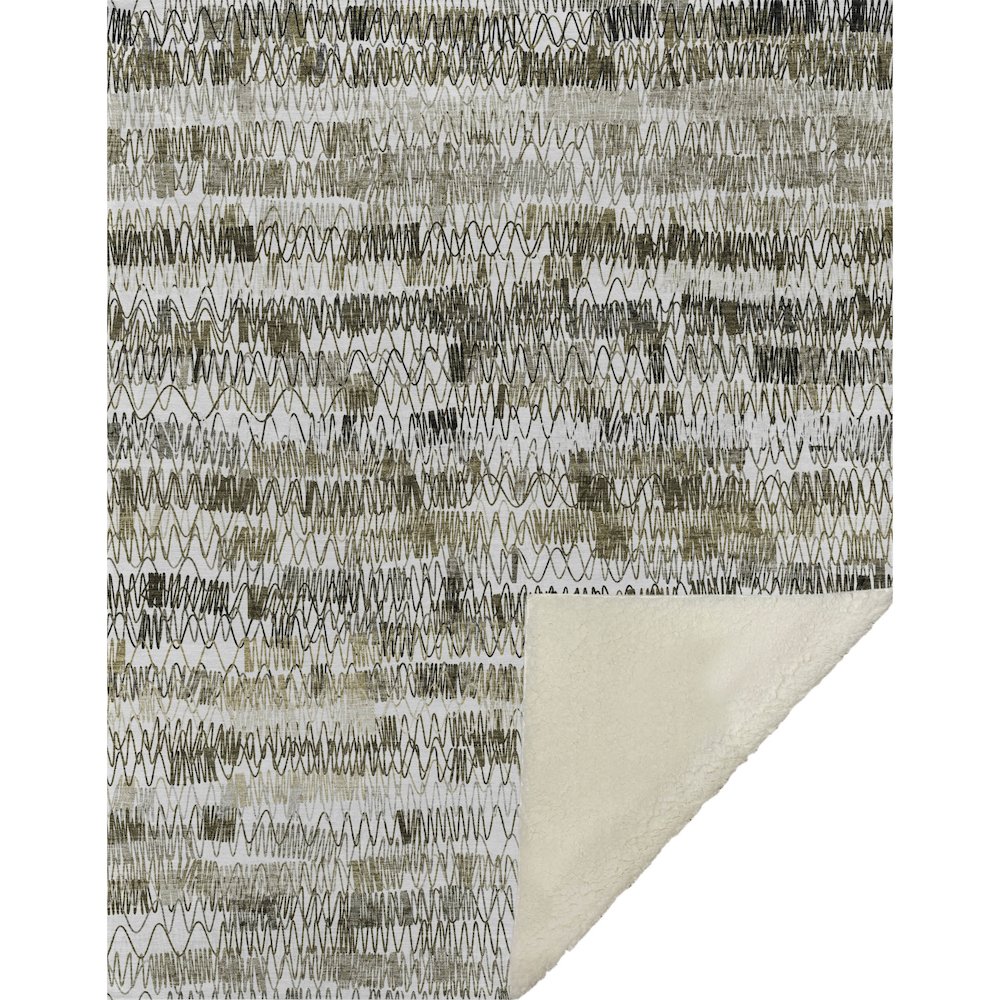 Premium Machine Washable ASB850 Taupe 50" x 70" Sherpa Throw Blanket. Picture 1