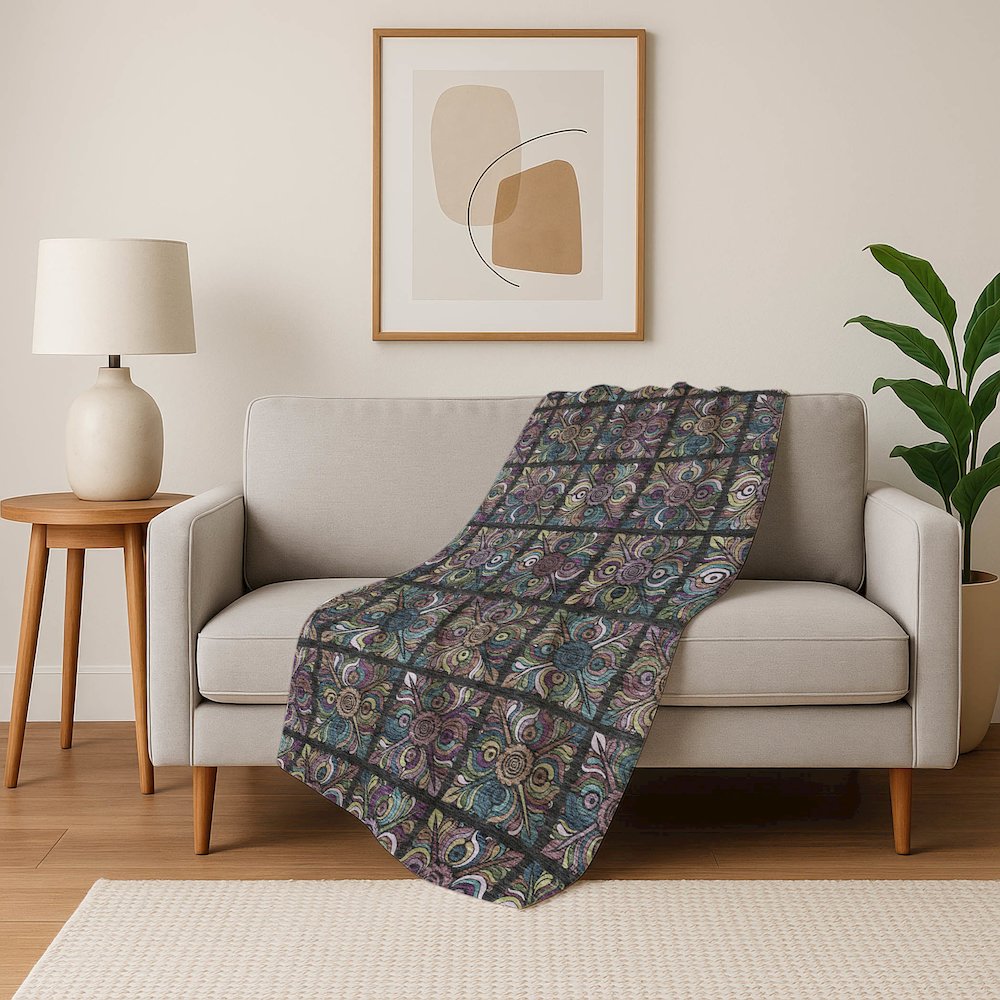 Premium Machine Washable ASB852 Black 50" x 70" Sherpa Throw Blanket. Picture 5