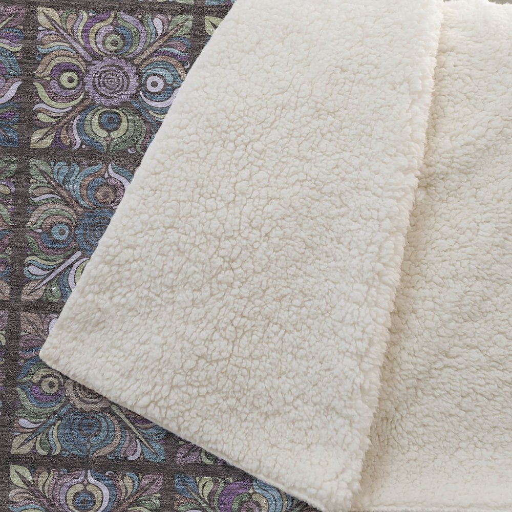 Premium Machine Washable ASB852 Chocolate 50" x 70" Sherpa Throw Blanket. Picture 2