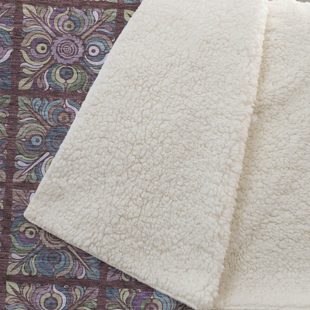 Premium Machine Washable ASB852 Paprika 50" x 70" Sherpa Throw Blanket. Picture 2
