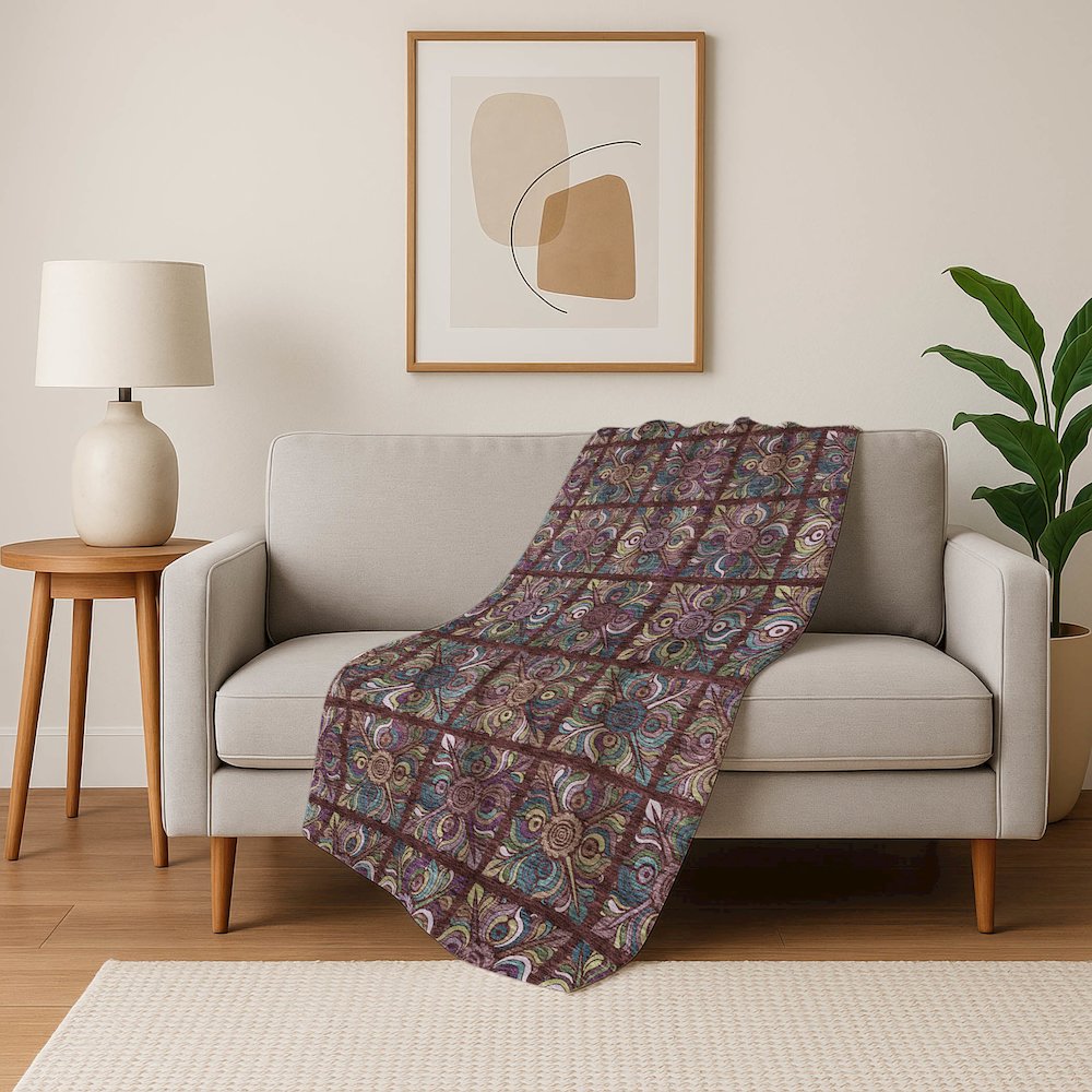 Premium Machine Washable ASB852 Paprika 50" x 70" Sherpa Throw Blanket. Picture 5