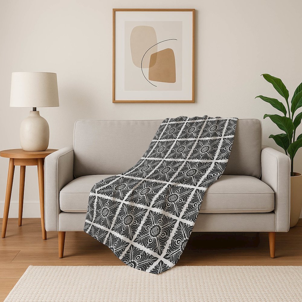 Premium Machine Washable ASB854 Ivory 50" x 70" Sherpa Throw Blanket. Picture 5