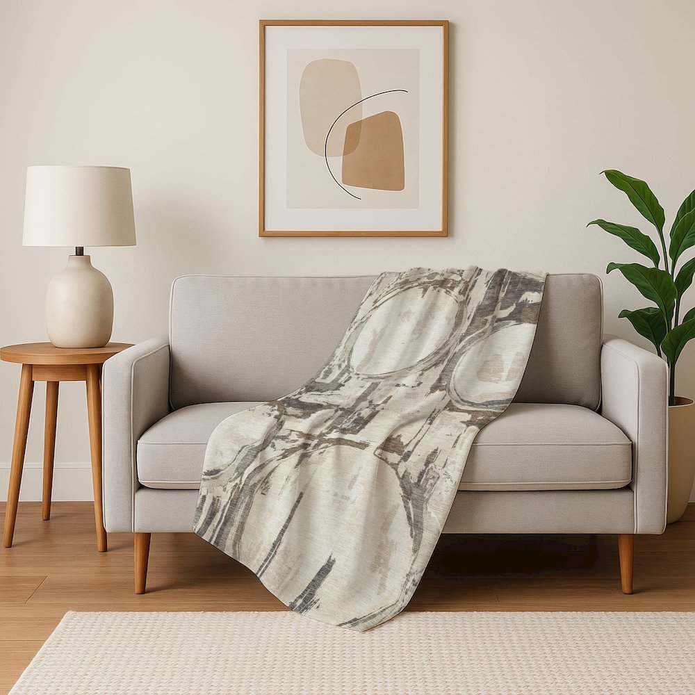 Premium Machine Washable ASB855 Ivory 50" x 70" Sherpa Throw Blanket. Picture 5