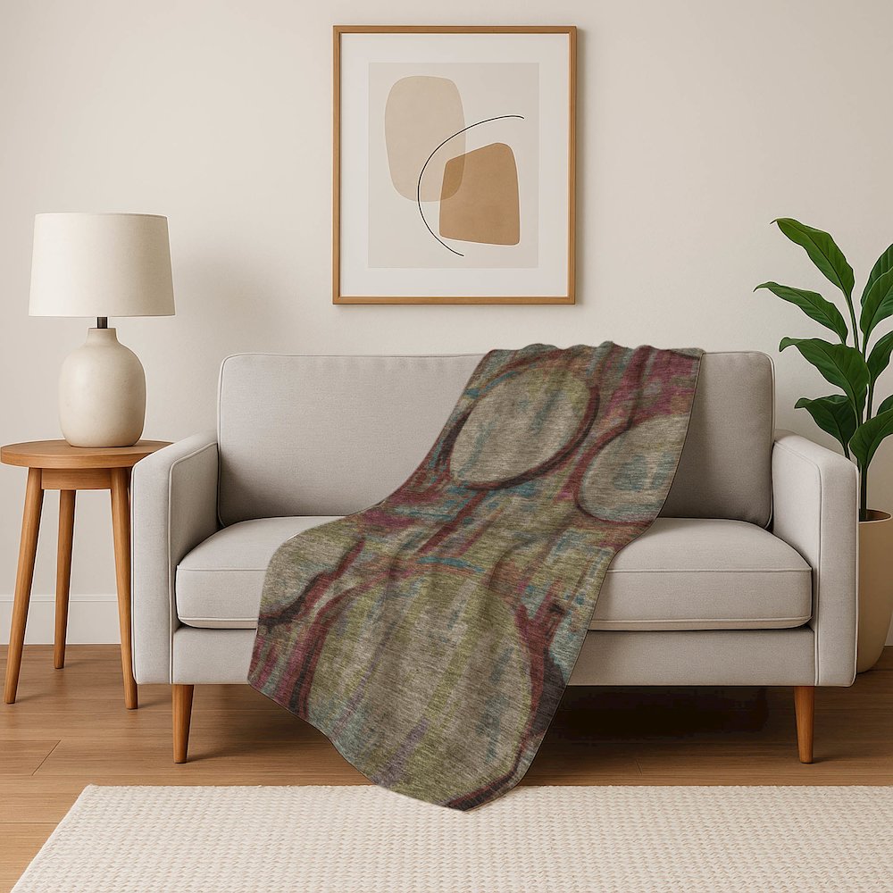 Premium Machine Washable ASB855 Taupe 50" x 70" Sherpa Throw Blanket. Picture 5