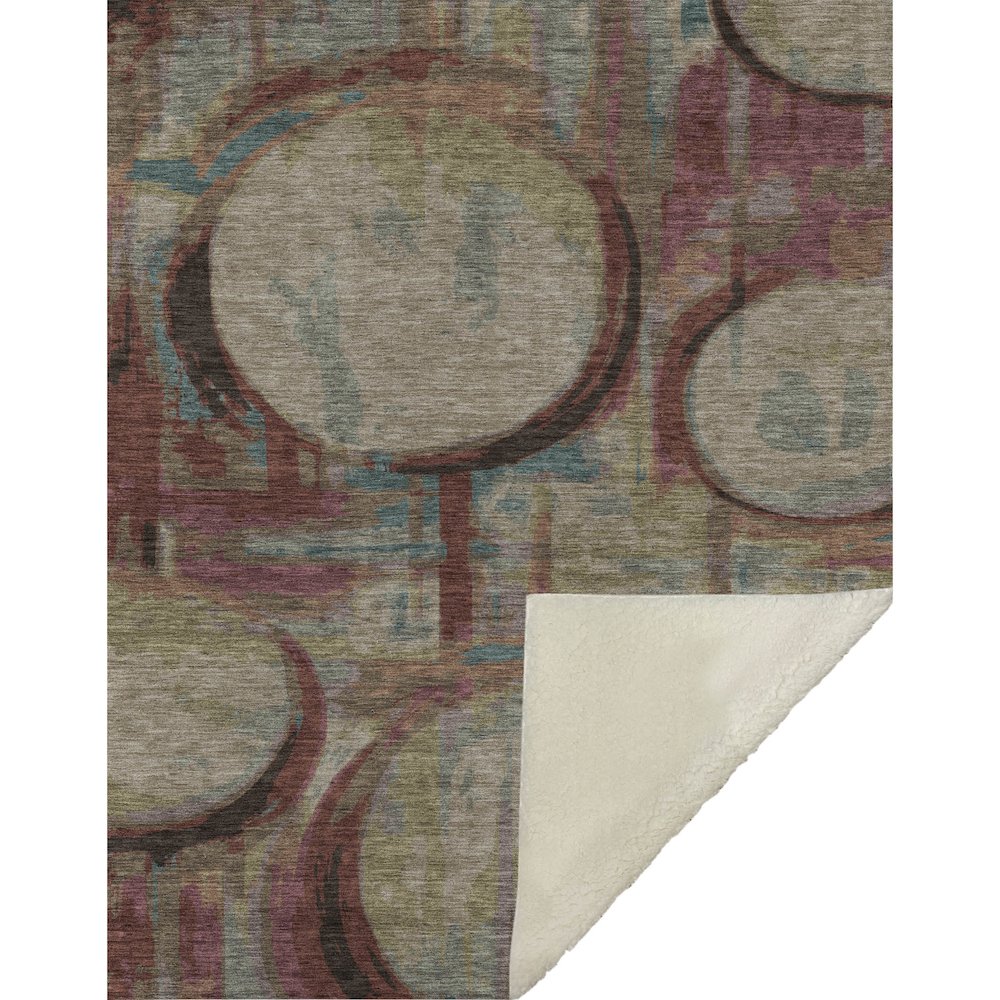 Premium Machine Washable ASB855 Taupe 50" x 70" Sherpa Throw Blanket. Picture 1
