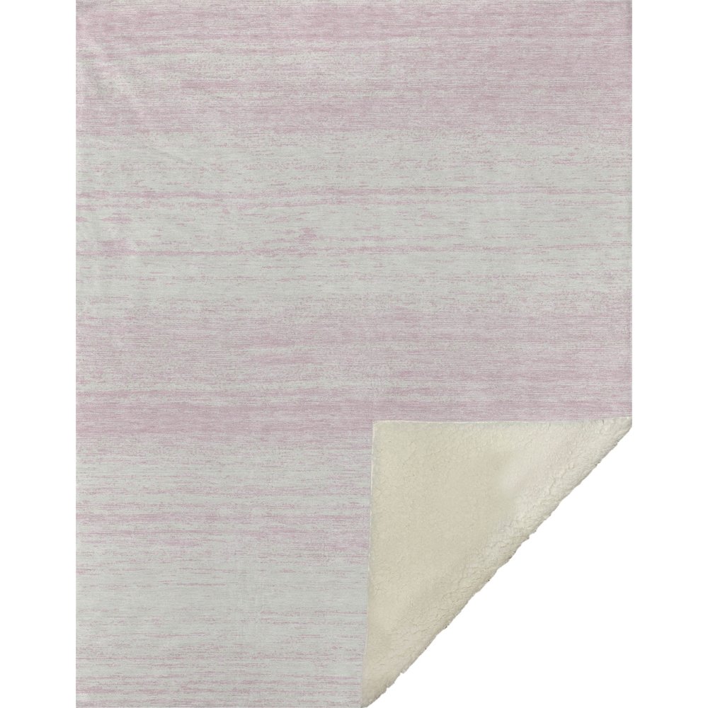Premium Machine Washable ASB859 Pink 50" x 70" Sherpa Throw Blanket. Picture 1