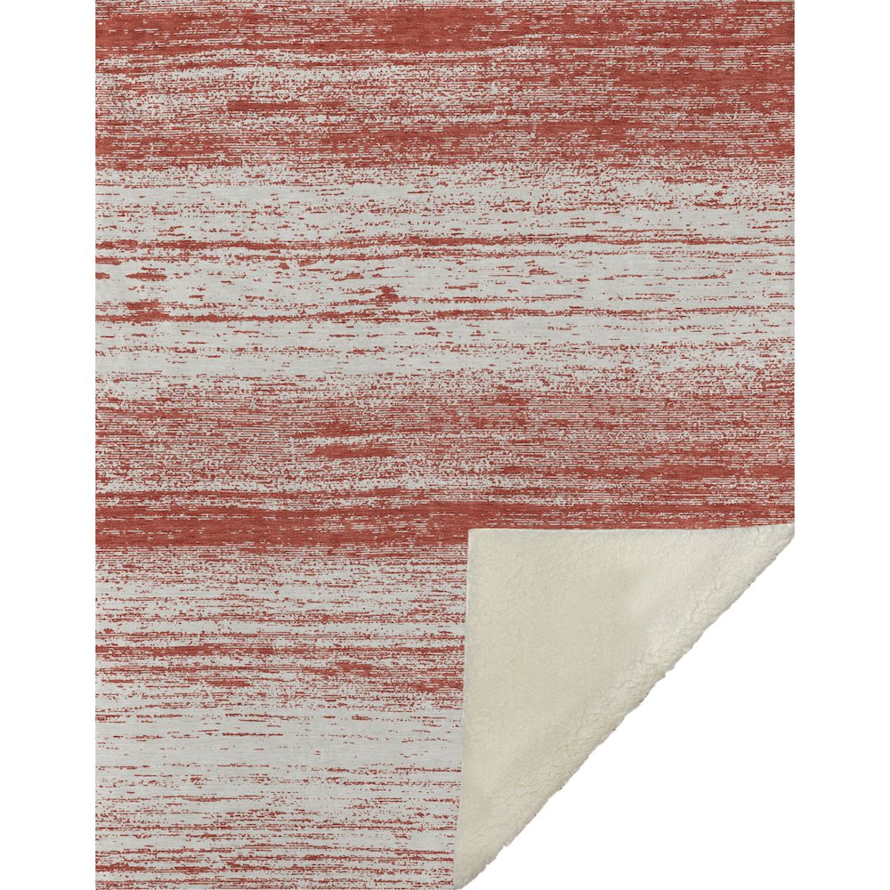 Premium Machine Washable ASB859 Red 50" x 70" Sherpa Throw Blanket. Picture 1