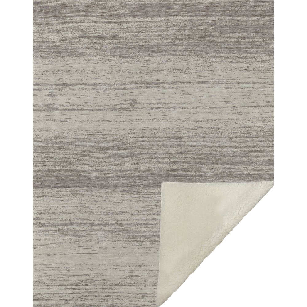 Premium Machine Washable ASB859 Taupe 50" x 70" Sherpa Throw Blanket. Picture 1