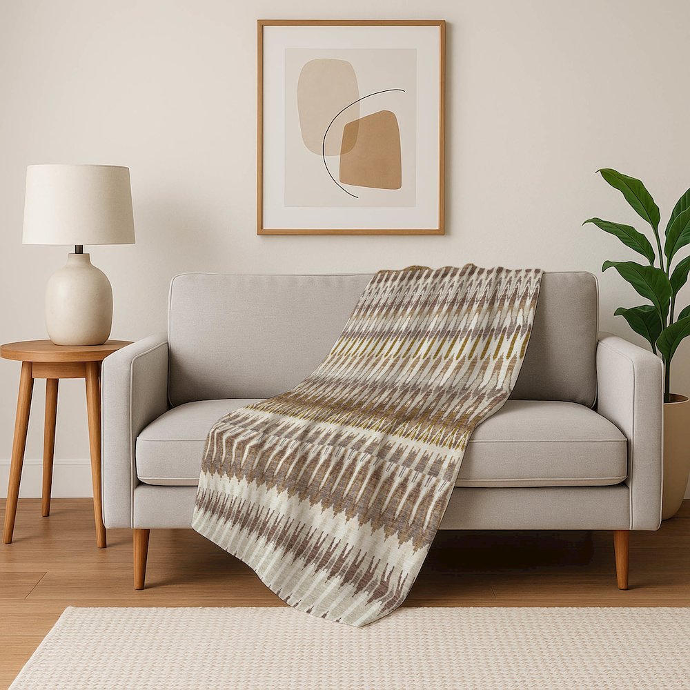 Premium Machine Washable ASB860 Brown 50" x 70" Sherpa Throw Blanket. Picture 5