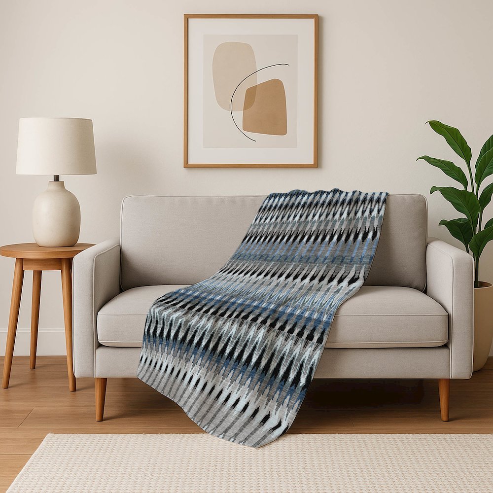 Premium Machine Washable ASB860 Gray 50" x 70" Sherpa Throw Blanket. Picture 5
