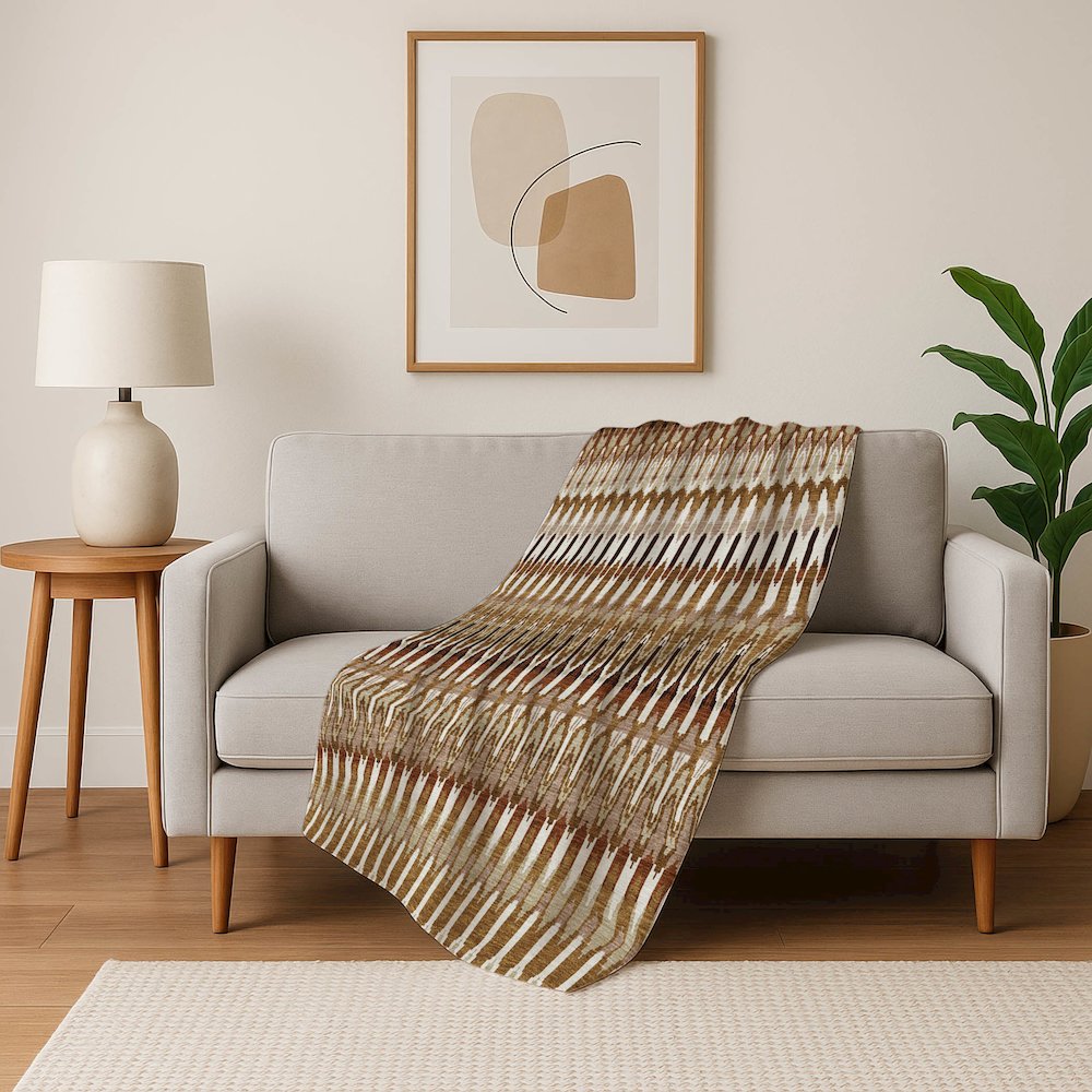 Premium Machine Washable ASB860 Terracotta 50" x 70" Sherpa Throw Blanket. Picture 5