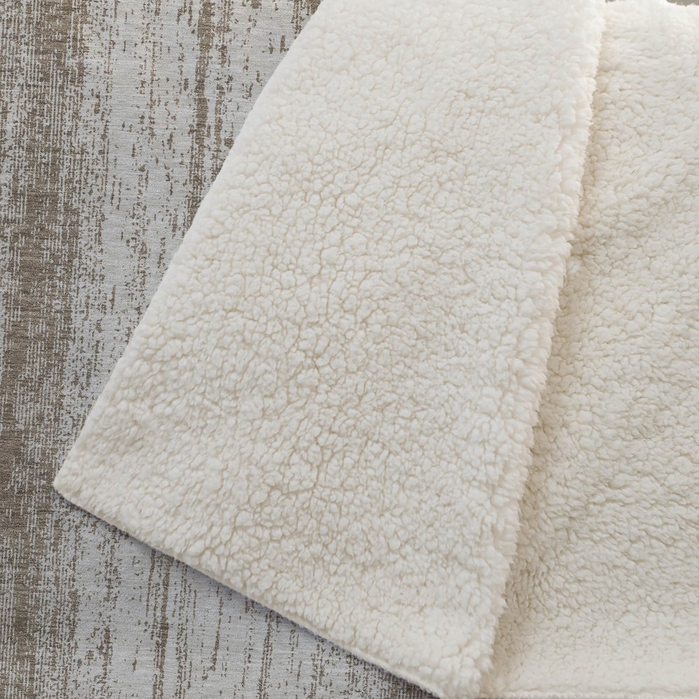 Premium Machine Washable ASB861 Brown 50" x 70" Sherpa Throw Blanket. Picture 2