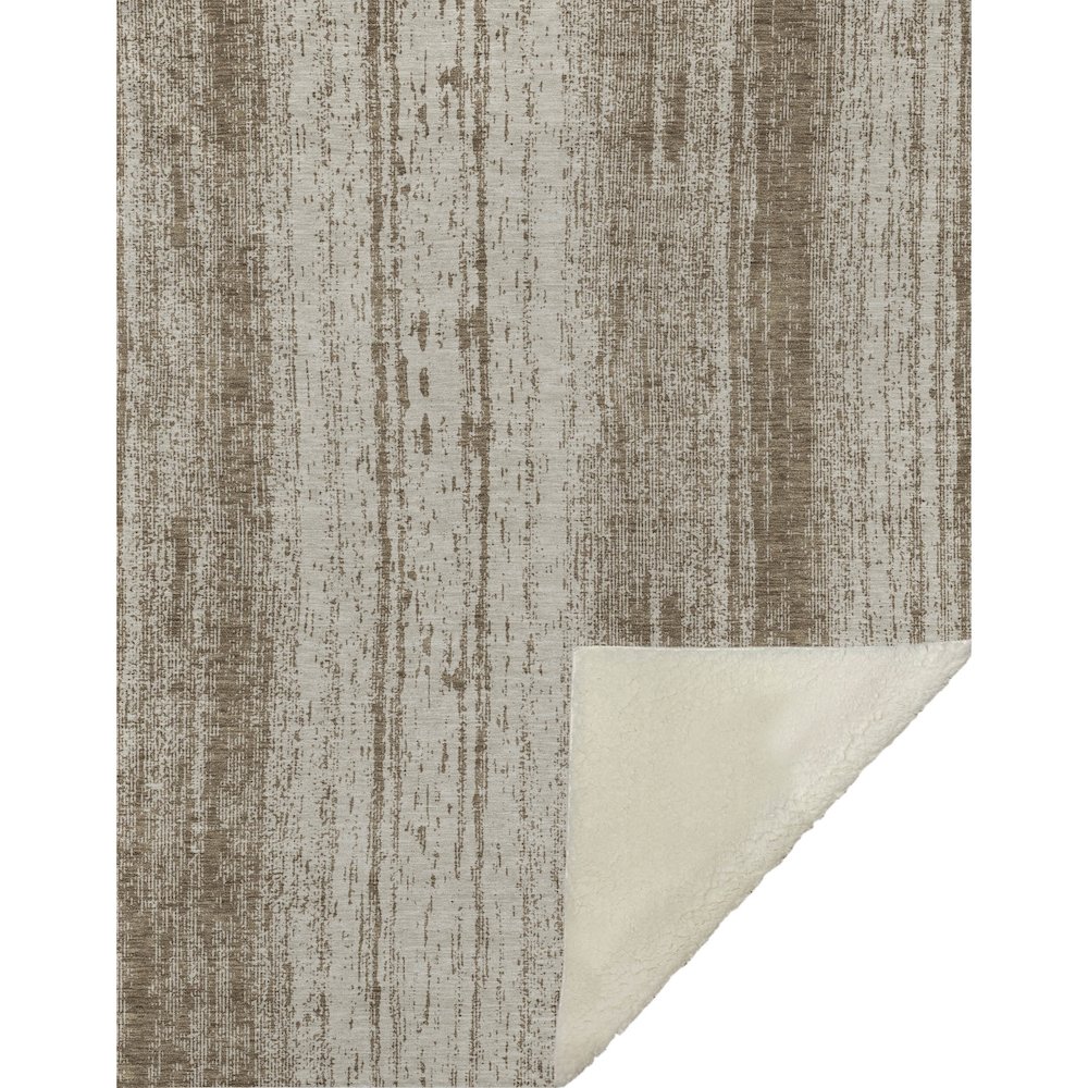 Premium Machine Washable ASB861 Brown 50" x 70" Sherpa Throw Blanket. Picture 1