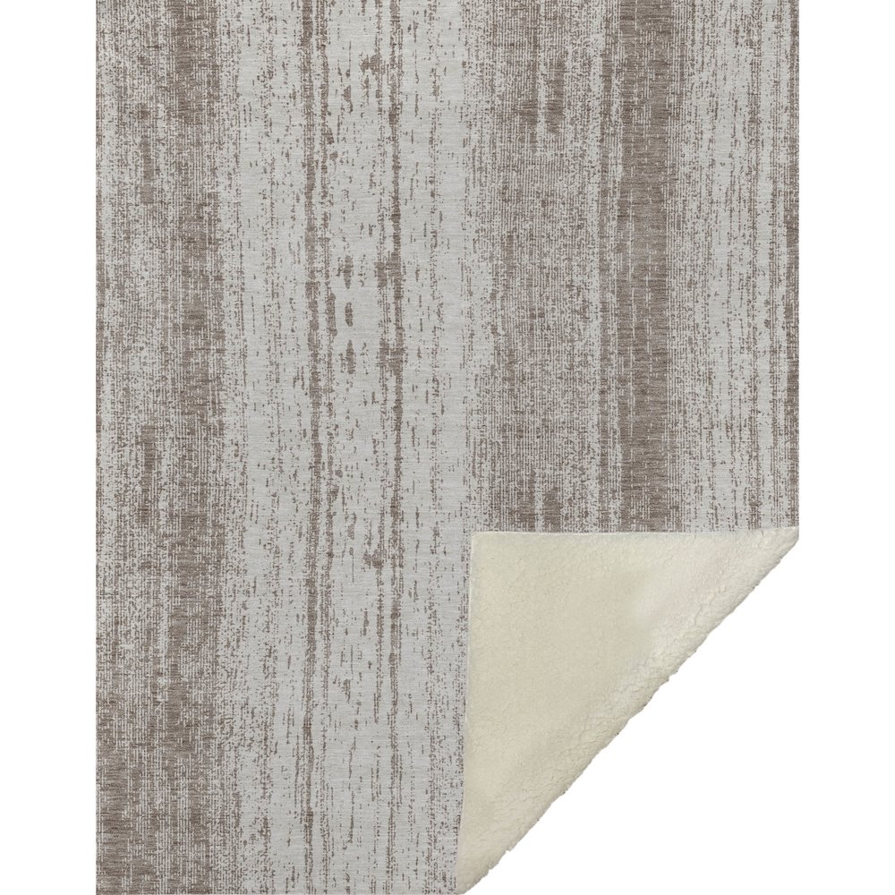 Premium Machine Washable ASB861 Taupe 50" x 70" Sherpa Throw Blanket. Picture 1