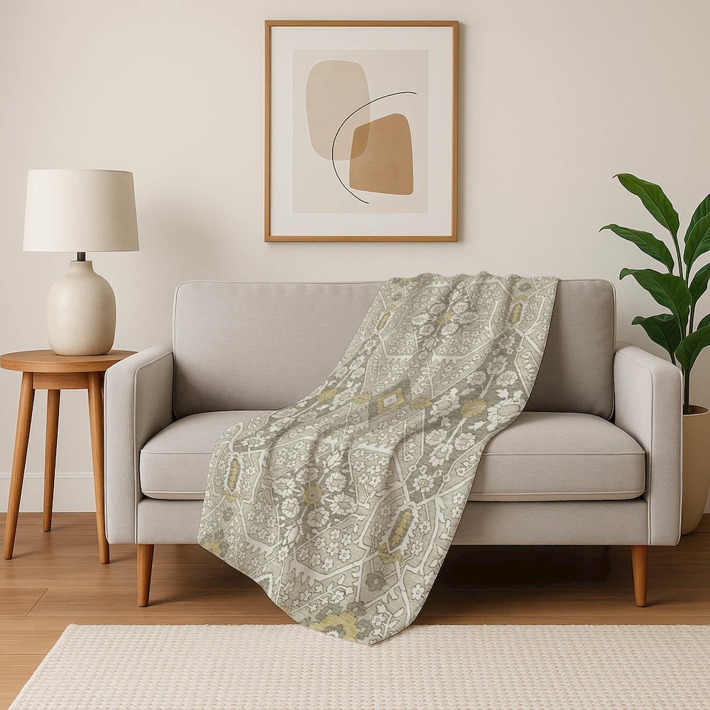 Premium Machine Washable ASB863 Ivory 50" x 70" Sherpa Throw Blanket. Picture 5