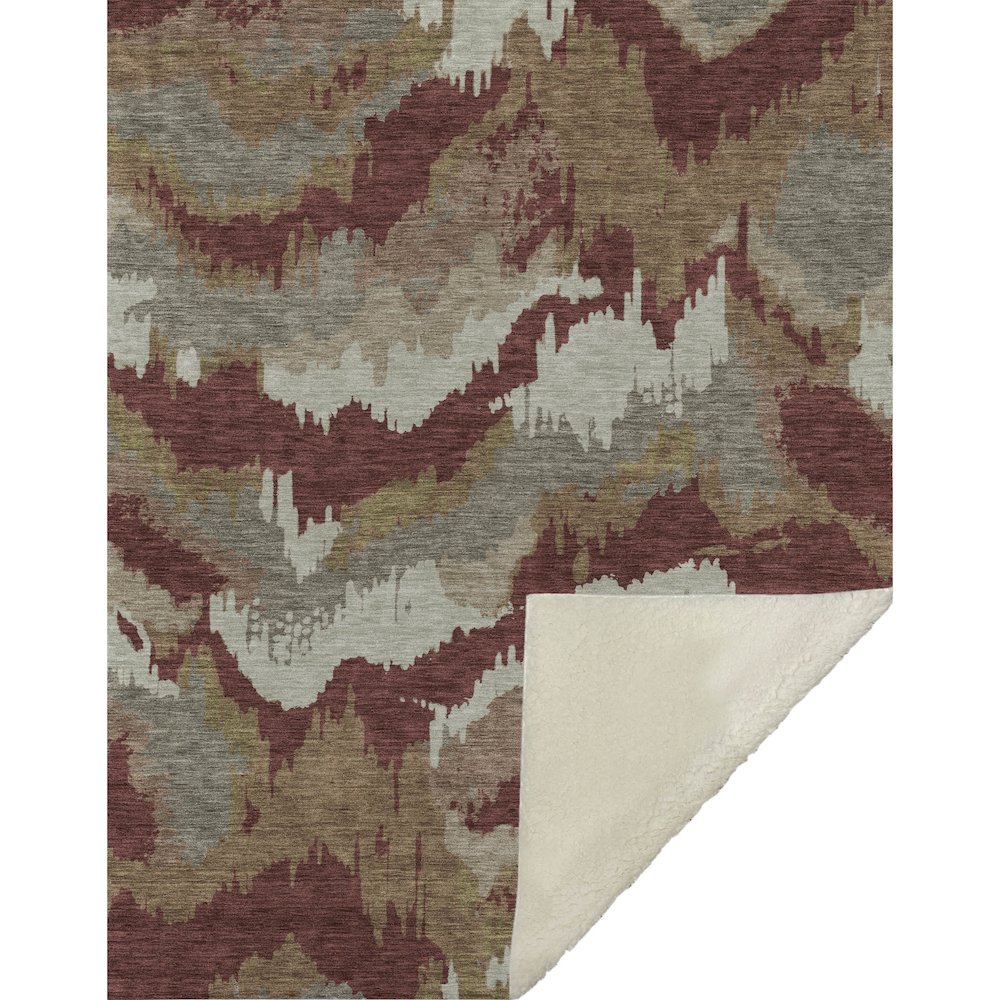 Premium Machine Washable ASB865 Paprika 50" x 70" Sherpa Throw Blanket. Picture 1