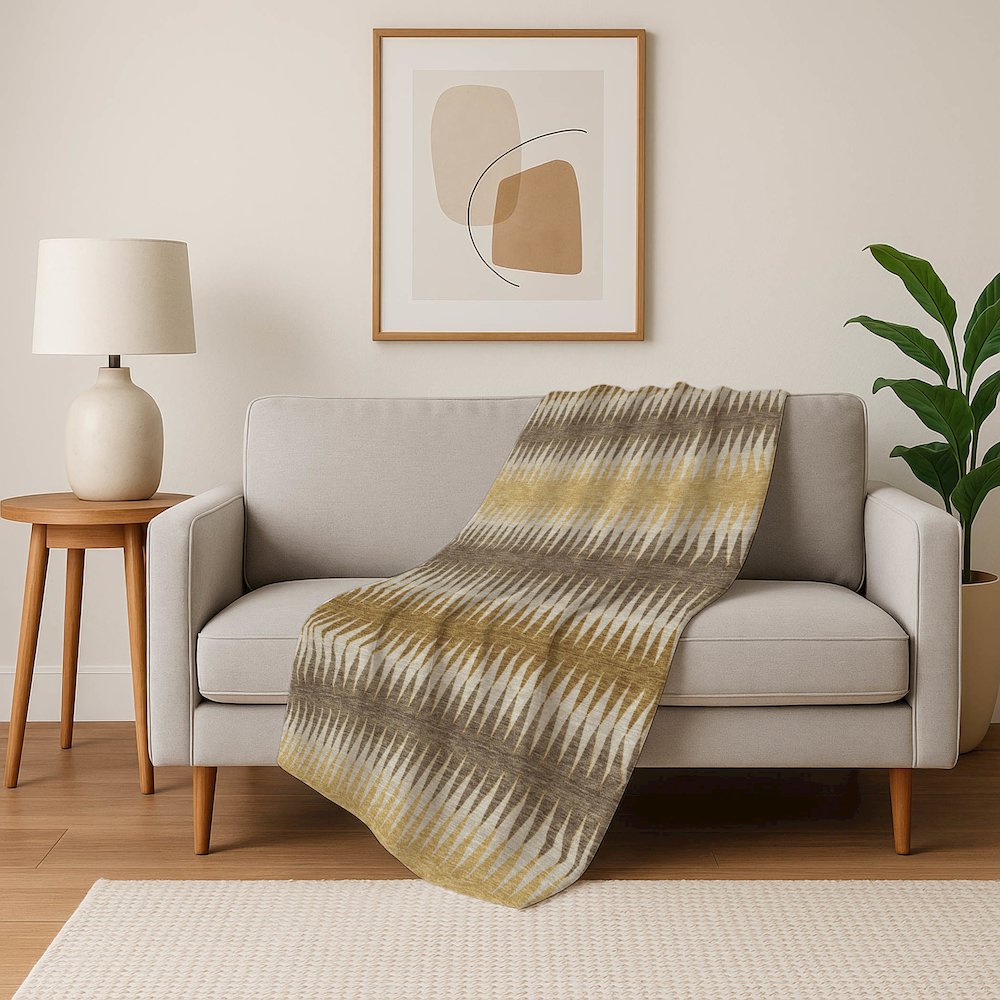 Premium Machine Washable ASB867 Chocolate 50" x 70" Sherpa Throw Blanket. Picture 5