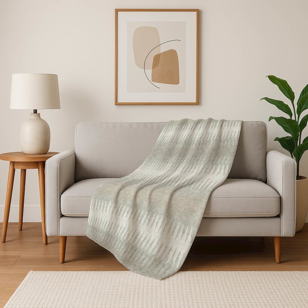 Premium Machine Washable ASB867 Ivory 50" x 70" Sherpa Throw Blanket. Picture 5