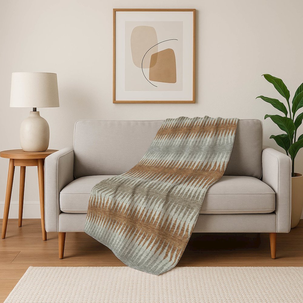 Premium Machine Washable ASB867 Paprika 50" x 70" Sherpa Throw Blanket. Picture 5