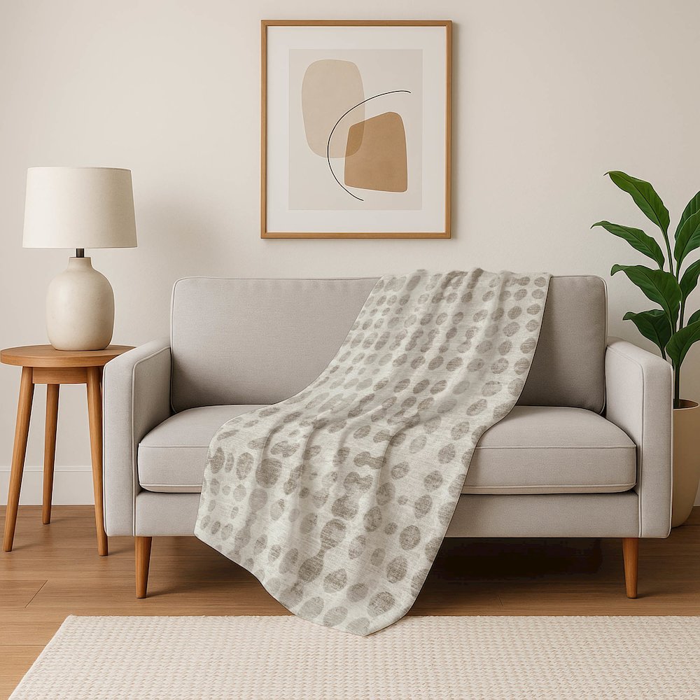Premium Machine Washable ASB869 Ivory 50" x 70" Sherpa Throw Blanket. Picture 5