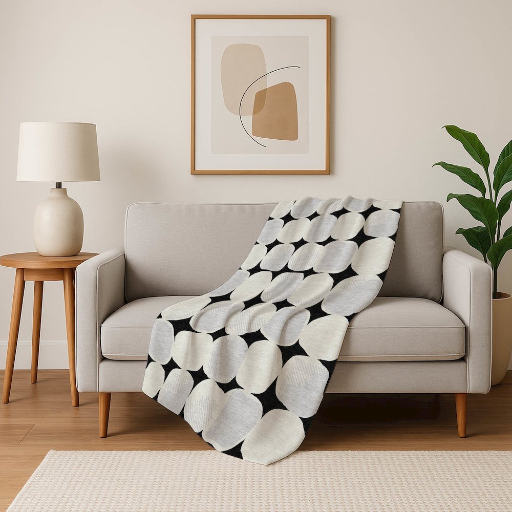 Premium Machine Washable ASB870 Black 50" x 70" Sherpa Throw Blanket. Picture 5