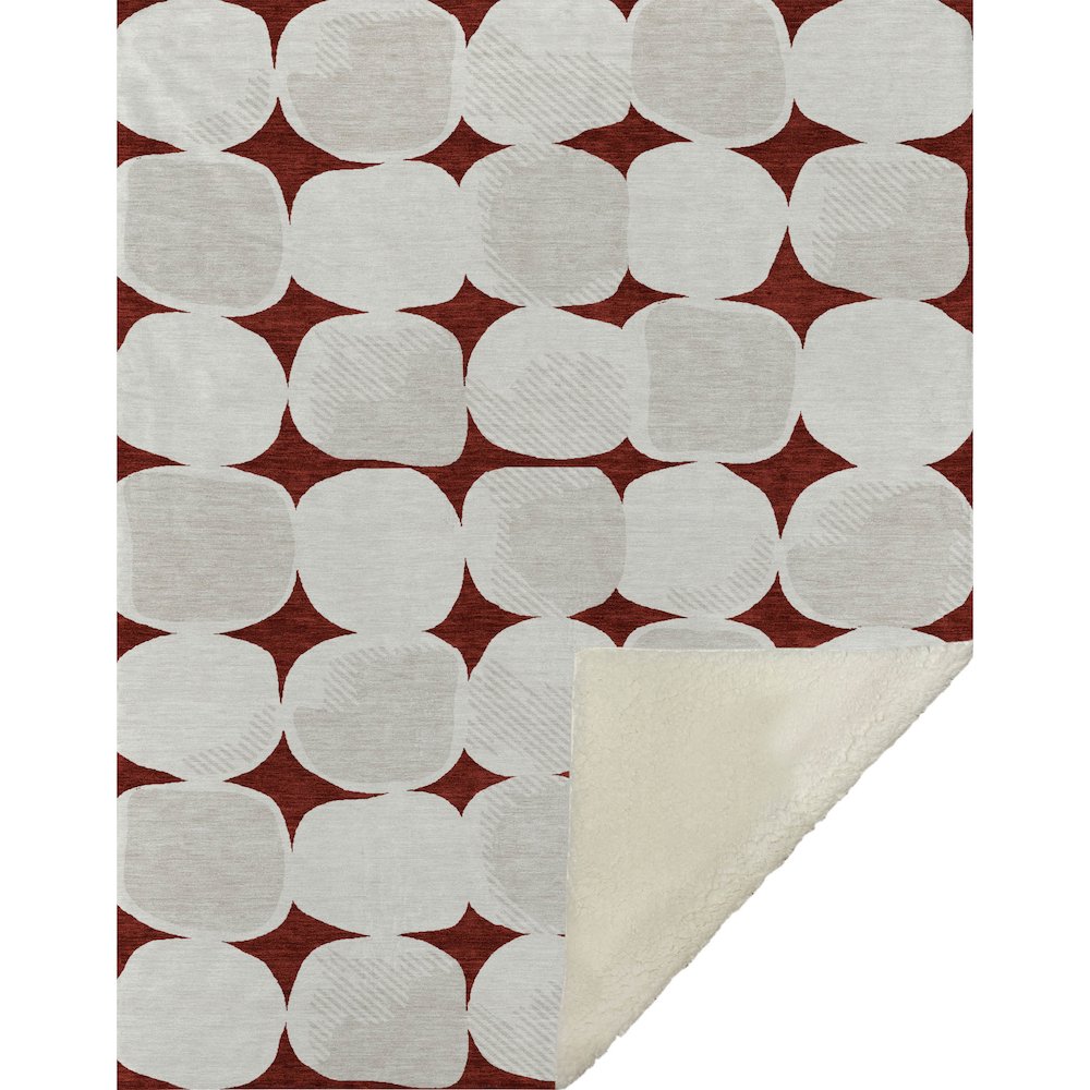 Premium Machine Washable ASB870 Burgundy 50" x 70" Sherpa Throw Blanket. Picture 1