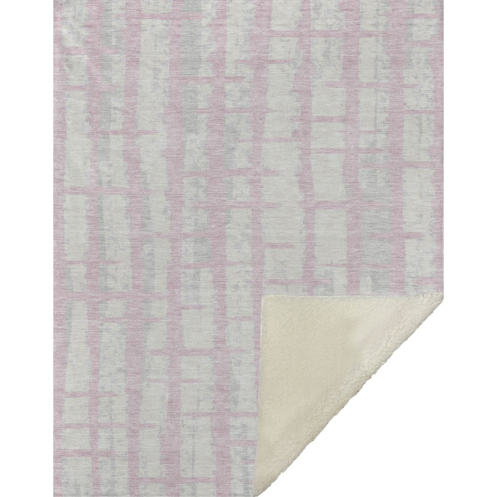 Premium Machine Washable ASB872 Pink 50" x 70" Sherpa Throw Blanket. Picture 1