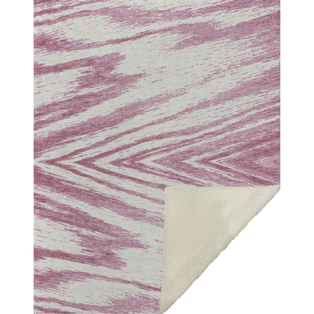 Premium Machine Washable ASB876 Blush 50" x 70" Sherpa Throw Blanket. Picture 1