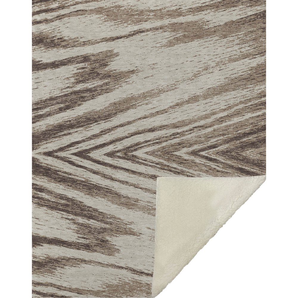 Premium Machine Washable ASB876 Brown 50" x 70" Sherpa Throw Blanket. Picture 1