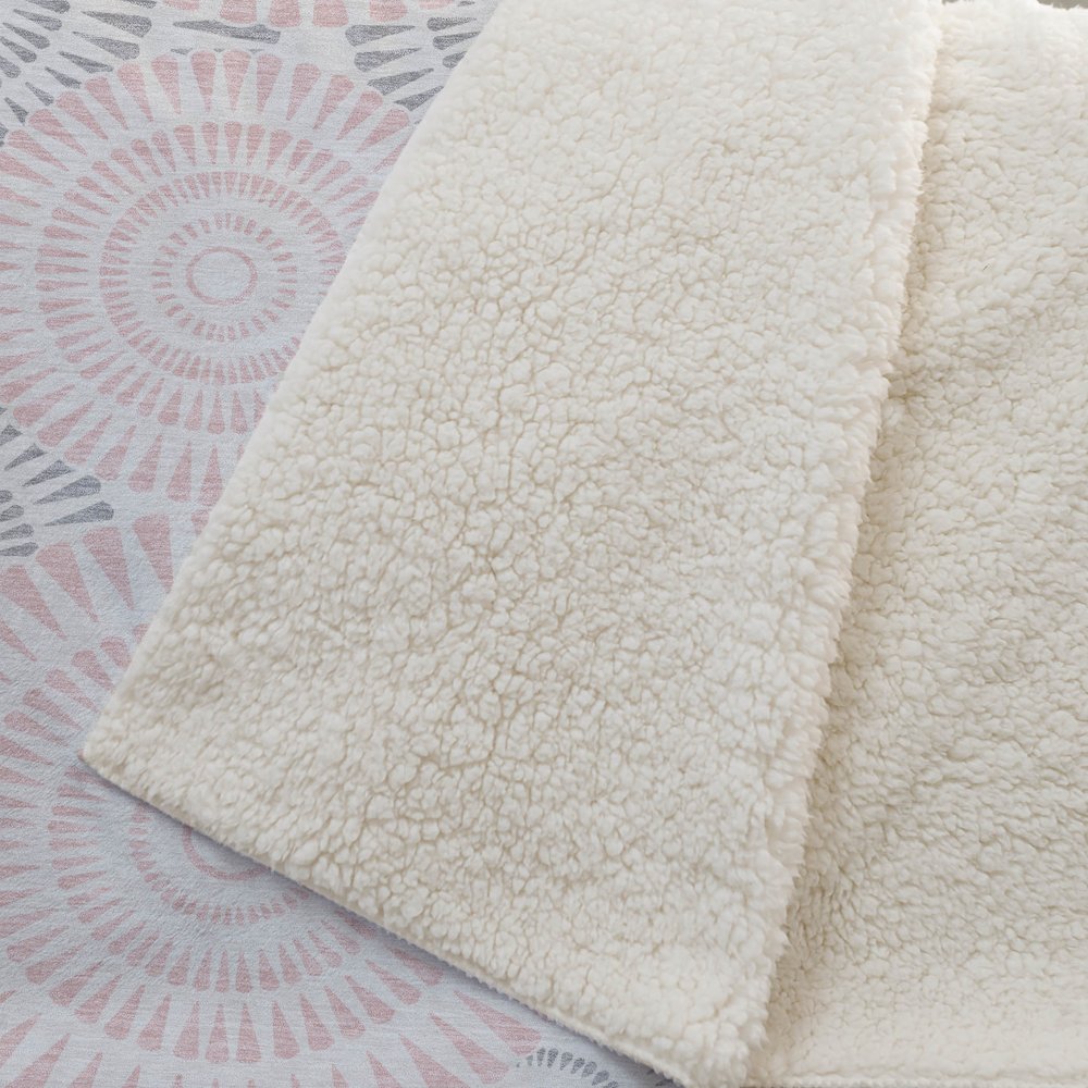 Premium Machine Washable ASB877 Pink 50" x 70" Sherpa Throw Blanket. Picture 2
