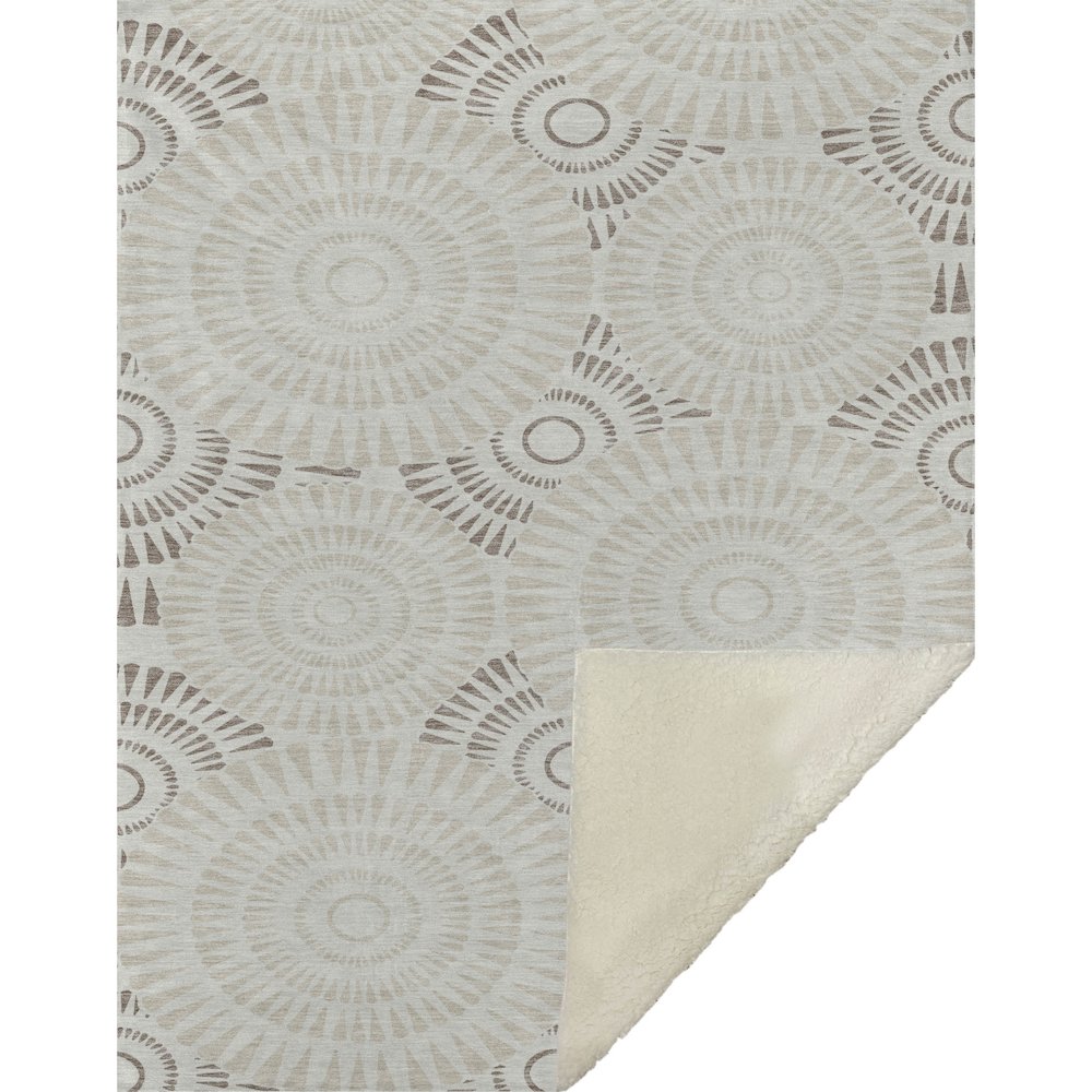 Premium Machine Washable ASB877 Taupe 50" x 70" Sherpa Throw Blanket. Picture 1