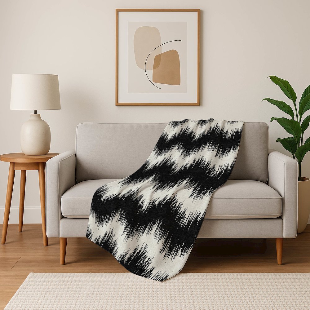 Premium Machine Washable ASB880 Black 50" x 70" Sherpa Throw Blanket. Picture 5