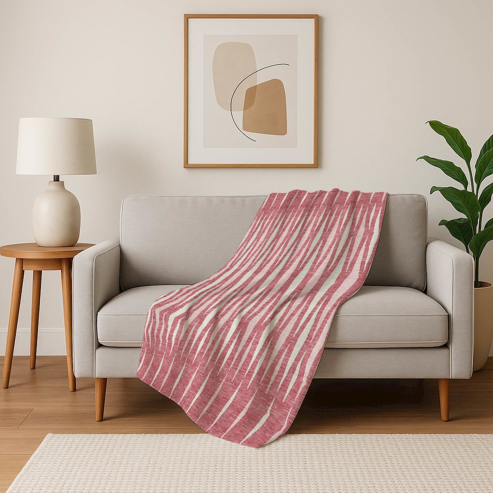 Premium Machine Washable ASB881 Blush 50" x 70" Sherpa Throw Blanket. Picture 5