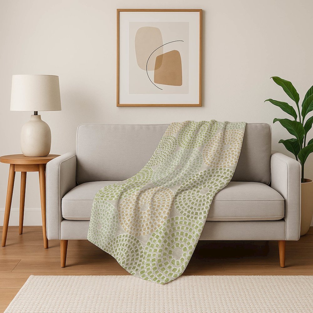 Premium Machine Washable ASB882 Aloe 50" x 70" Sherpa Throw Blanket. Picture 5