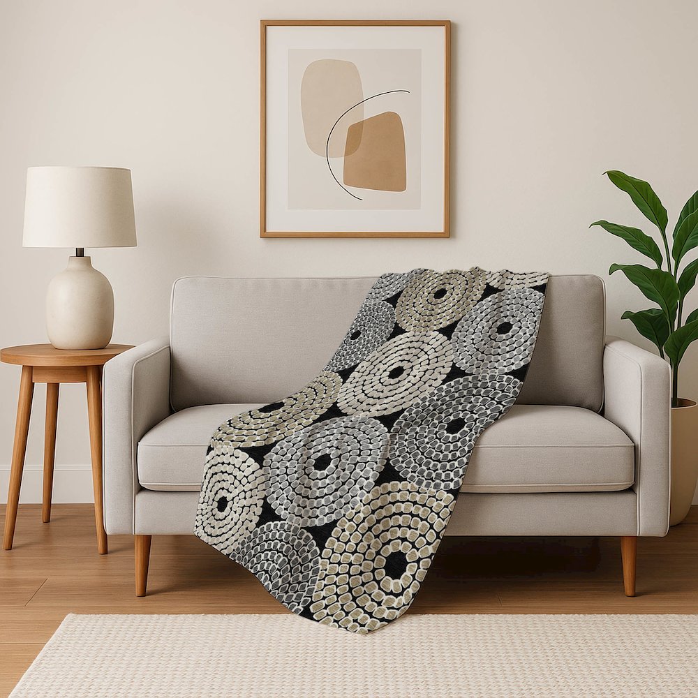 Premium Machine Washable ASB882 Black 50" x 70" Sherpa Throw Blanket. Picture 5