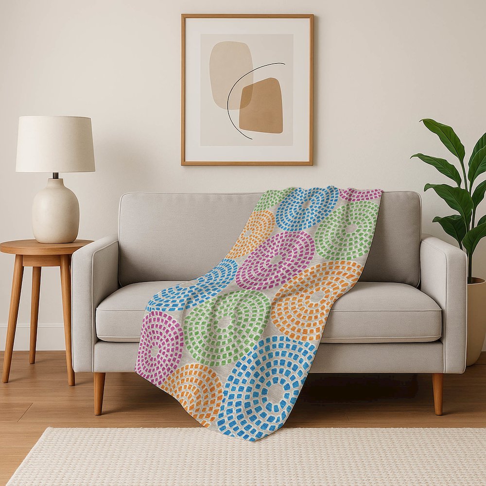 Premium Machine Washable ASB882 Cream 50" x 70" Sherpa Throw Blanket. Picture 5