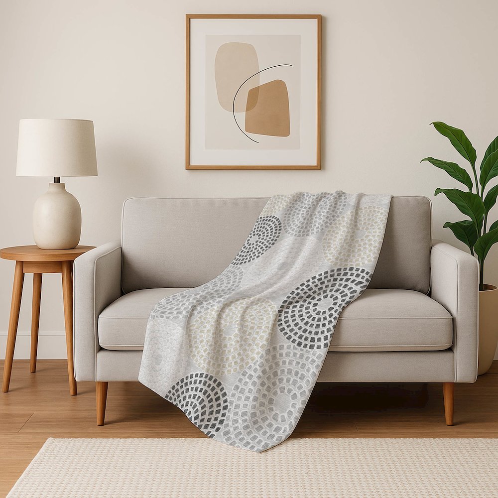 Premium Machine Washable ASB882 Gray 50" x 70" Sherpa Throw Blanket. Picture 5