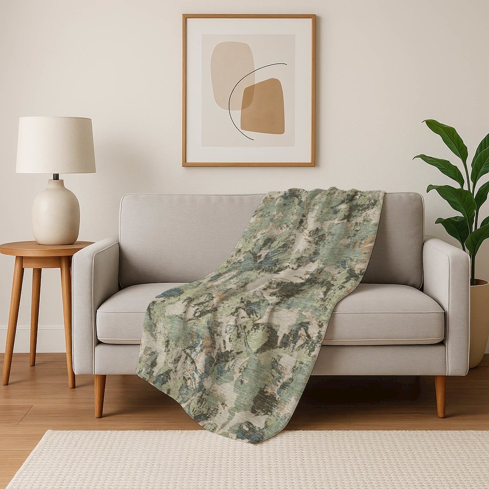 Premium Machine Washable ASB885 Beige 50" x 70" Sherpa Throw Blanket. Picture 5